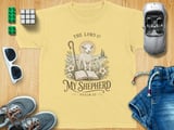 The Lord Is My Shepherd Psalm 23 Bible Verse Christian Youth T-shirt, Vintage Lamb Religious Faith Graphic Tee thumbnail 7