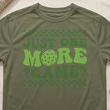 Pickleball Sport-Tek Performance Tee, Just One More Game, Court Apparel thumbnail 4