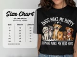 Dogs Make Me Happy T-Shirt thumbnail 5