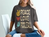 Pickleball Comfort Colors Shirt, Peace Love Pickleball, Vintage Graphic Tee Pickleball Player Gift thumbnail 3