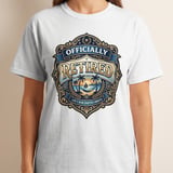 Officially Retired T-Shirt, Life's New Chapter Awaits, Tropical Vacation Retirement Gift, Beach Sunset Tee for Men & Women, Milestone thumbnail 2