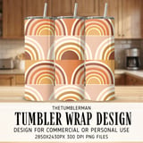 Retro Rainbow Digital Pattern, Digital Paper Bundle, Boho Rainbow Clipart, 70s Rainbow Graphics, Earth Tone Design, Digital Download thumbnail 2