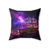 Grand Wagoneer Pillows, Raccoon Decor, Waggy Car, Party Lights Pillow Cases, Animal Art Pillows, Retro Car Pillows, Unique Decor thumbnail 4