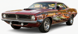 Classic Car 40oz Tumbler Wrap Design, Vintage Red Muscle Car Sublimation Digital File, Car Show Auto Lover Gift for Him thumbnail 13