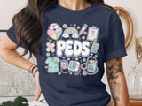 Peds Nurse Stuff T-Shirt: Pediatric Nurse Practitioner, Retro Nursing Design thumbnail 4