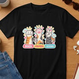 Rock Paper Scissors Cat Paw Hand Game Graphic T-Shirt Pet Rescue Kitten Print thumbnail 5
