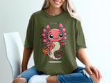 Cancer Zodiac Axolotl Graphic Tee thumbnail 2