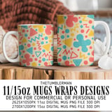 Digital Pattern, Geometric Digital Pattern, Digital Bundle Pattern, Doodle Pattern, Digital Shapes Pattern, Abstract Pattern, Fun Pattern thumbnail 4
