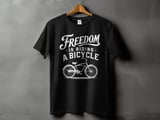 Freedom Is Riding a Bicycle | Beach Cruiser T-Shirt thumbnail 9