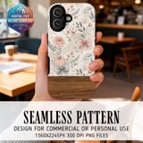 Pastel Pumpkin Floral Digital Art thumbnail 2