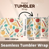 Whimsical School Supplies Digital Pattern Size Bundle Png thumbnail 7
