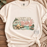 Meet Me Where The Water Is PNG Summer Lake Life Retro Camper Clipart, Vintage Vacation Sublimation Design, Lake Days Lakehouse Graphic Art thumbnail 7