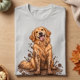 Muddy Golden Retriever Worth It Tee thumbnail 11