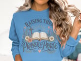 Raising Them On Prayer & Praise Christian Bible Faith Art Print | Rustic Religious Floral Mom Gift Other thumbnail 14