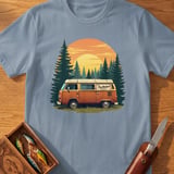 Overthinkers Camping Club Vintage Design Tee thumbnail 1