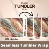 20 oz Skinny Tumbler Wrap Sublimation Design, Gold Marble Tumbler Digital Download, Straight and Tapered Wrap png, Tumbler Design thumbnail 5