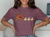 Retro Pumpkin Chasing Ghosts Tee thumbnail 2