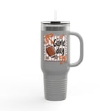 Game Day Tumbler, Football Season, Sports Lover Gift, Tailgate Party, Gift for Athlete, Number One Fan, Stars and Bows Design thumbnail 3