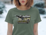 A-10 Thunderbolt II Warthog T-Shirt, Military Aviation Air Force Pilot Gift, Veteran USA Ground Attack Plane Graphic Tee thumbnail 3