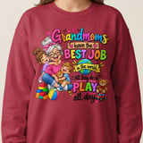 Grandmoms Have The Best Job Sweatshirt thumbnail 3