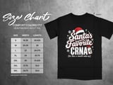 Santa's Favorite CRNA Tee thumbnail 10
