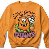 Pickleball Gildan Crewneck Sweatshirt, Monster Dinks, Court Warm Up thumbnail 9