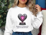 Cancer fighting t-shirt, Strength TShirt, Stubbornness Shirt, Heart Design, Fighter Tee, Cancer Awareness, Support Gift, Survivor Shirt thumbnail 4