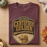 Certified Golden Retriever Tee thumbnail 6