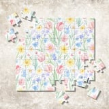 Digital Flower Pattern, Floral Digital Paper, Spring Flowers, Watercolor Flowers, Tulips, Daisies, Forget Me Nots, Digital Bundle Pattern thumbnail 7