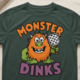 Pickleball Sport-Tek Performance Tee, Monster Dinks, Court Apparel Athletic Short Sleeve Graphic Shirt thumbnail 5