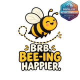 BRB Bee-ing Happier Mug Wrap thumbnail 2