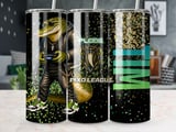 20oz Skinny Tumbler with Straw, Gamer Tumbler, Crocodile Gaming Cup, Video Game Gift for Boys and Teens thumbnail 1
