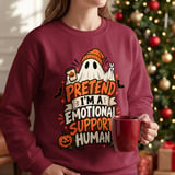 Emotional Support Human Ghost Tee thumbnail 13