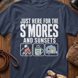Just Here for S'mores & Sunsets T-Shirt thumbnail 6