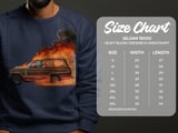 Grand Wagoneer T Shirt, Skeleton Driver, Car On Fire Tee, Automotive Enthusiast Gift, Hot Rod Tee Shirt, Car Lover Apparel, Burning Car thumbnail 3