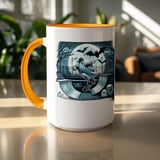 Halloween Mug, Skateboarding Ghost Mug, Spooky Season Mug, Halloween Gift Idea, Skateboarder Gift, Unique Coffee Mug, Ghost Skateboarding thumbnail 9