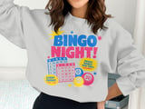 Retro Bingo Night Vibes Sweatshirt thumbnail 3