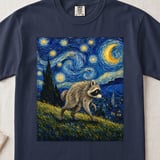 Starry Night Raccoon T-Shirt thumbnail 6