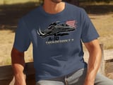 A-10 Thunderbolt II Warthog Shirt, Patriotic American Flag Military Aviation Tee, Air Force Pilot Veteran Gift T-Shirt thumbnail 4