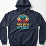 Pickleball Gildan Fleece Hoodie, If You're Looking For A Soft Serve Go Get Ice Cream, Pickleball Court Pullover thumbnail 6