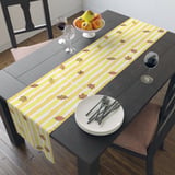 Fall Leaf Yellow Stripe Throw Pillow Case & Table Runner, Autumn Home Decor, Seasonal Accent Pillows thumbnail 17