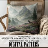 Serene Highland Stag Digital Art Size Bundle Png thumbnail 5
