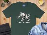 I Eat Rebar absurd brain rot Cat Tee thumbnail 4