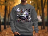 Spa Ghost T-Shirt, Halloween T-Shirt, Relaxing Ghost, Spooky T-Shirt, Funny Halloween, Witch Hat T-Shirt, Cute Ghost T-Shirt thumbnail 1