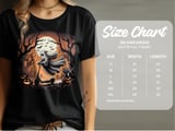 Ghost on Scooter T-Shirt, Halloween Tee, Funny Ghost Shirt, Spooky Season, Cute Halloween Gift, Racoon Halloween, Pumpkin Halloween thumbnail 5