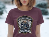 US Navy Sailor T-Shirt, Patriotic Military Veteran Gift for Him, American Flag Navy Anchor Tee, Ship & Lighthouse Graphic Shirt thumbnail 5