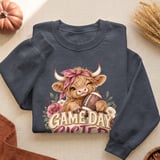 Game Day Sister Highland Cow Tee thumbnail 9