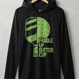 Pickleball Sport-Tek Performance Hood, Paddle Up Butter, Cup, Athletic Court Lightweight Hoodie thumbnail 1
