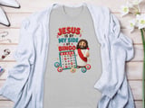 Jesus Is By My Side At Bingo Tee thumbnail 3