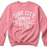 Pickleball Gildan Crewneck Sweatshirt, Dink City Est. 1965 Pickleball Club, Court Warm Up Fleece thumbnail 8